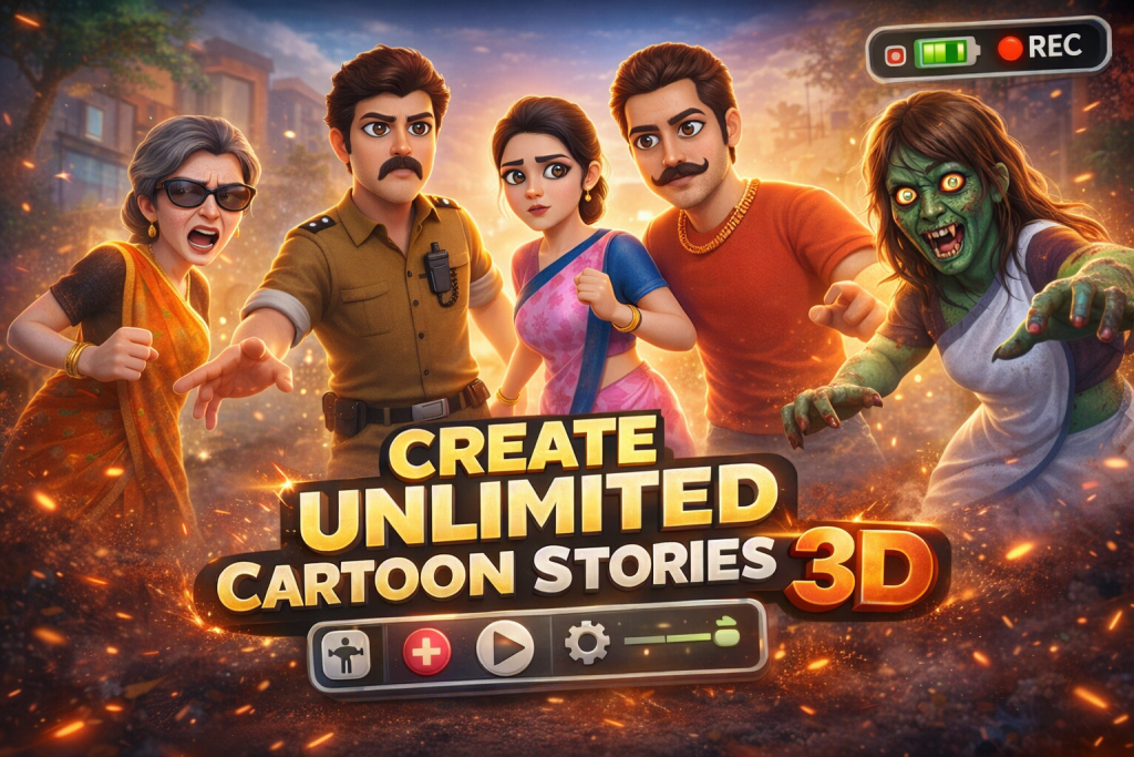 CREATE  CARTOON STORIES 3D